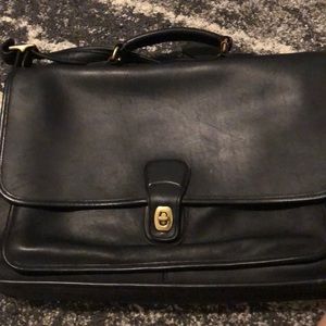 All leather Coach Briefcase